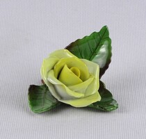 1U638 Hibátlan Herendi porcelán sárga rózsa