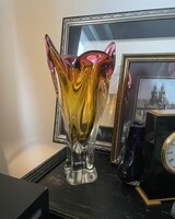Vintage Chribska Glass Váza Designed By Josef Hospodka