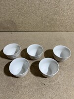 Kinai teás csészék, 5 db, porcelán, 7 x 5 cm-esek. 3397