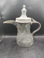 Large Arabic Dallah Coffee Pot Islamic Middle East Damascus,27 cm. 3266b