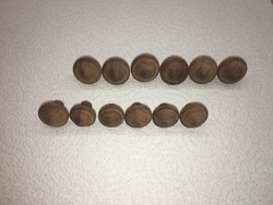 6+6=12 db esztergált bútordísz