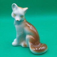 Retro Szovjet Polonne porcelán  róka figura