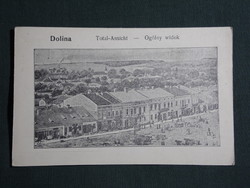 Képeslap,Lengyel,Ukrán,Bolekhiv,Болехів,Bolechów,Főtér,Piactér látkép,részlet ,1910-   ,fekete,
