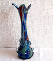 Régi vastagfalú üveg váza  - 40 cm -