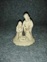 Szent család porcelán figura - 9 cm (po-1)