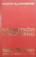Nemzetközi Menetrend 1986-1987 (Magyar Államvasutak) -