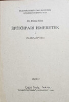 Építőipari ismeretek I. (magasépítés) - Dr. Pálmai Géza
