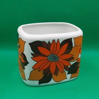 J. Seregély Márta Retro Hollóházi porcelán váza
