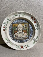 Minton porcelán tál, XIX. századi, angol, 26 cm-es. 3447
