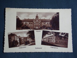 Képeslap,Szekszárd,mozaik,Kórház,Tüdőpavilon,Nőgyógyászat,Siklósi Gyula kereskedő kiadás,1940-