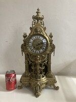 Antik Gyönyörű Francia barokk bronz kandallo óra Japy Frerestoöl. C1870