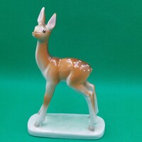 Retro Kőbányai/ Drasche  porcelán  Bambi őz figura