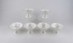 1U734 Jiesia porcelán talpas fagylaltos kehely készlet 6 darab