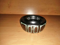 Bodrogkeresztúri kerámia mécsestartó, gyertyatartó - átm. 10 cm (19/d)