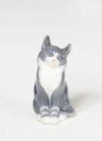 Royal Copenhagen ülő macska figura