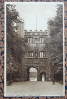 Képeslap 1930. - Cambridge - Great gate, Trinity college