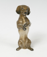 Rosenthal ülő tacskó figura