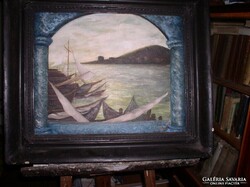 Trau 44 x 55 cm katalógusban szereplő olajfestmény Lehoczky József