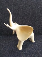 Régi Hollóházi Porcelán Elefánt Figura