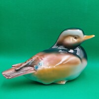 Hollóházi  porcelán  Vadkacsa, kacsa figura