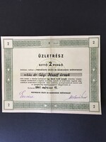 Pestmegyei Jóléti és Gazdasági Szövetkezet Üzletrész 1941.