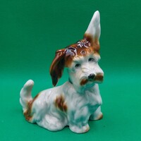 Carl Scheidig/ Grafenthal porcelán kutya figura