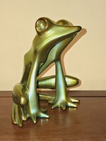 Art Deco Zsolnay eozinos nagy béka Nádor Judit terve