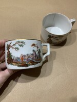 Zsolnay jelenetes csésze 2 db