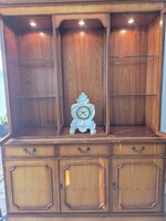 Painted Antique Porcelain Fireplace Clock, Circa 1900