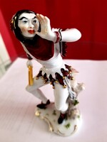 Udvari bohóc porcelán figura