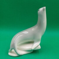 Retro Kispest Gránit kerámia  Fóka figura