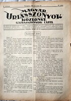 1925 MAGYAR URIASSZONYOK MAGAZIN KARÁCSONY KÉZIMUNKA ÉTEL RECEPT HÁZTARTÁS KULTURA