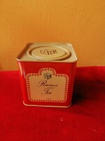 COMPACK Retró magyar teásdoboz rumos tea pléh doboz