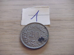 20 Rappen 1964 Svájc
