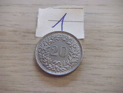 20 Rappen 1959 Svájc