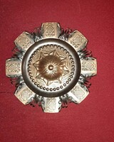 Orosz iparművész bronz tál. Mérete: 19 cm .