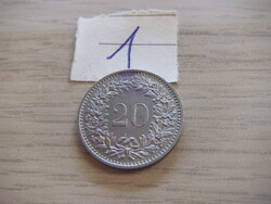 20 Rappen 1975 Svájc