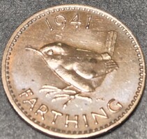 Egyesült Királyság 1 Farthing /fitying/, 1941.
