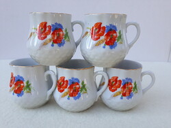 Zsolnay porcelán Pipacsos pocakos bögre