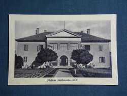 Képeslap,Hajdúszoboszló,Honvéd üdülő,gyógyház látkép,részlet,1957-