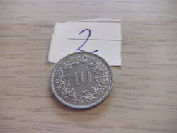10 Rappen 1970 Svájc