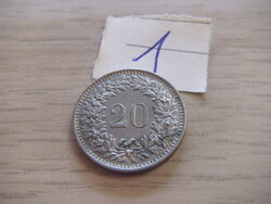 20 Rappen 1968 Svájc