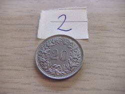 20 Rappen 1955 Svájc