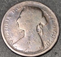 United Kingdom half, ½ penny, 1891.