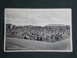 Képeslap,Hajdúszoboszló,gyógyfürdő,strand,medence látkép,részlet,Balogh Kálmán üzlet kiadás,1931-