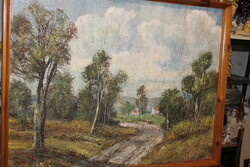 Antik szignált festmény 986