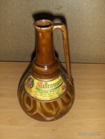 Retro Lengyel kerámia italtartó bor kínáló palack (8/d)