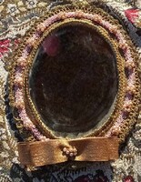 Tükör - apáca munka - aprólékos kézimunka