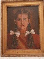 NAGY ISTVÁN(1873-1937):Kislány portré