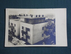 Képeslap,Inota,Várpalota,Lakóház,utca látkép,részlet, 1950-